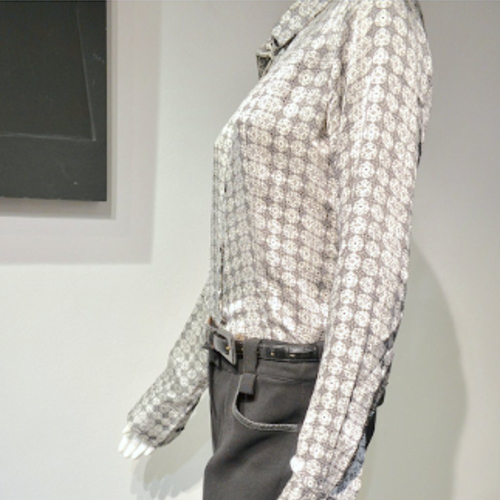 Vintage 90's Holly Golightly Silk Charmeuse Shirt - Picture 4 of 11